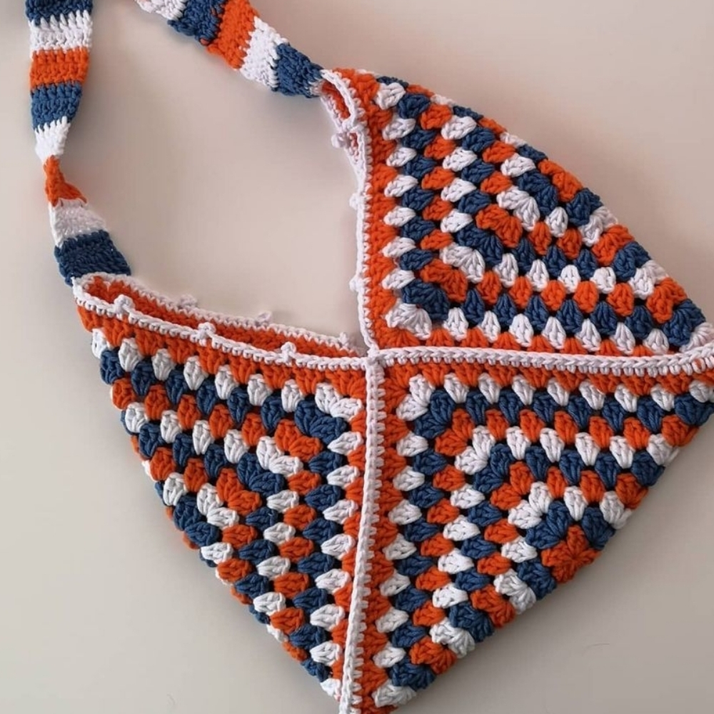 🌟Summer sale🌟Granny square Hippie Sling bag